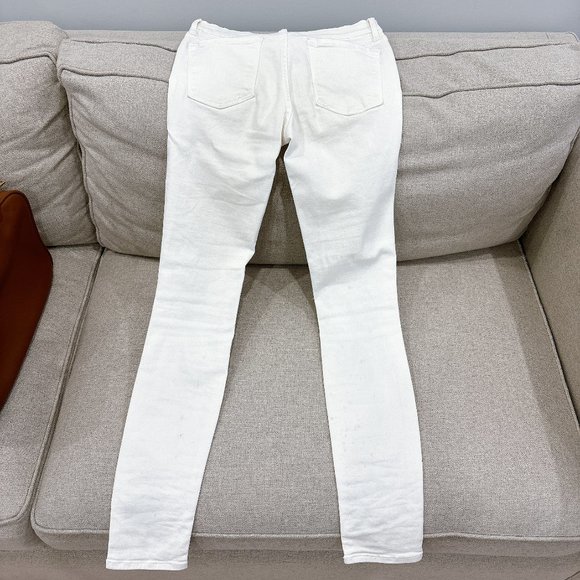 90% NEW WHITE FRAME SKINNY JEANS, SIZE 27 - Picture 5 of 8